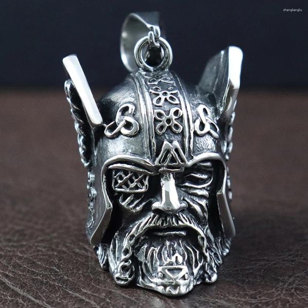 Colares pendentes Design vintage Viking Warrior Bell Motorcycle Wind Windic Odin Guardian Colar Jóias Presente Acessórios para Jóias