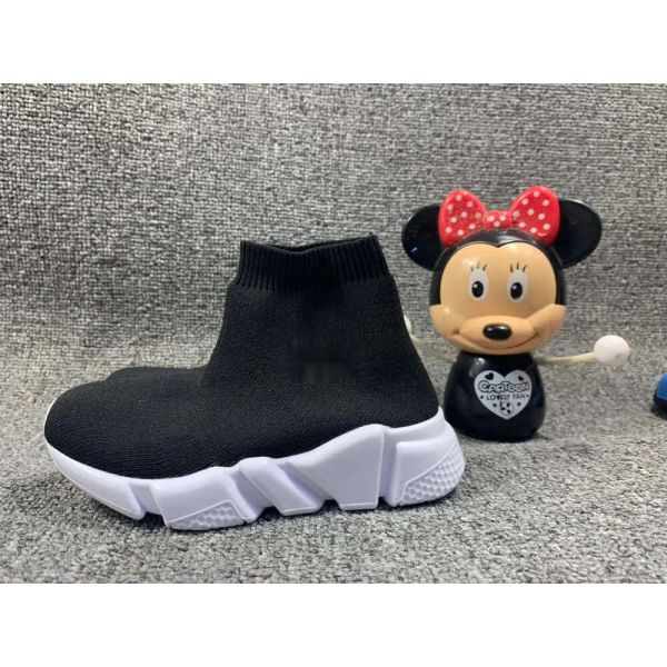 scarpe per bambini addestratori per bambini scarpe calzini ragazzi neri ragazze sneakers per bambini addestratore di design ad alta designer giovent