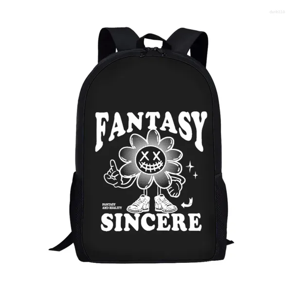 Schulbeutel Mode Cartoon Trend Druckrucksack für Kinder Kinder Schoolbag Teen Jungen Mädchen Buchbeutel Schüler Rucksack Rucksack