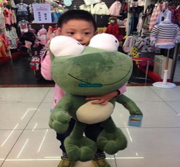 Dorimytrader 70cm Big Plush Cartoon Soft The Prince Frog Toy 28039039 Frontos de animais gigantes Crianças brincam bonecas