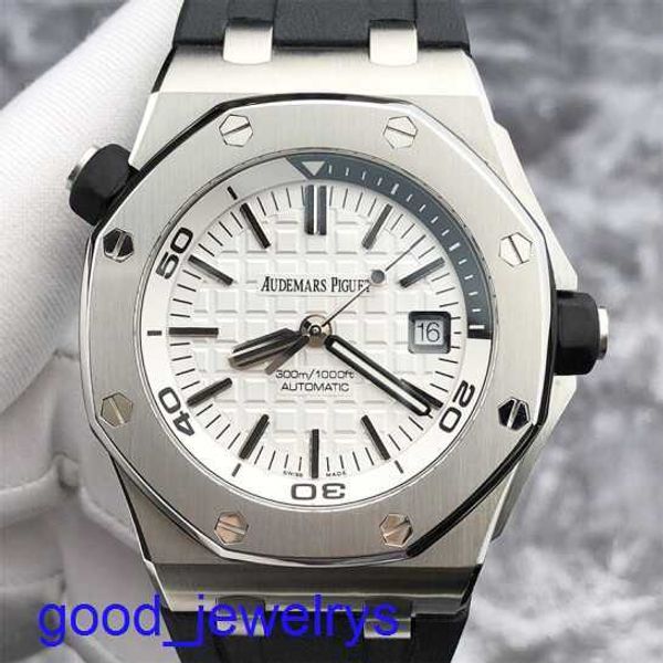 AP marka bileği saat Royal Oak Ofshore Serisi Erkek Saat 15710st Tarih Ekran İşlevi 300 Metre Derinlik 42mm Otomatik Mekanik Saat