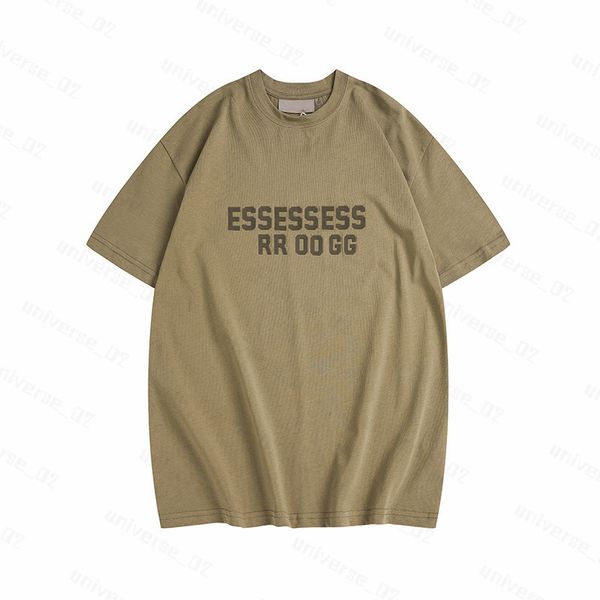 T-shirt Essentialshirt Mens magliette Spessi versioni di cotone Summer Designe Designe Thirt Tops Fashions Man Casual Letter Polos Abbigliamento Abbigliamento Magliette 2024 ZX28
