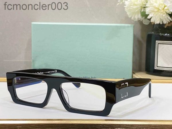 Designerin weiße Sonnenbrille für Männer und Frauen Stil Mode Brille klassische dicke Teller schwarzer Quadratrahmen Brillen Mann klare Brille Z3qn