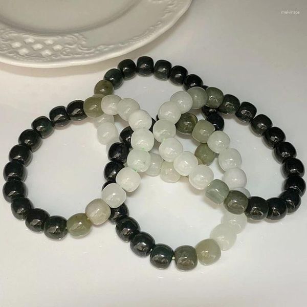 Strand Natural de alta qualidade Obsidiana Breaded Acessórios de pulseira Saúde e bem -estar abençoando