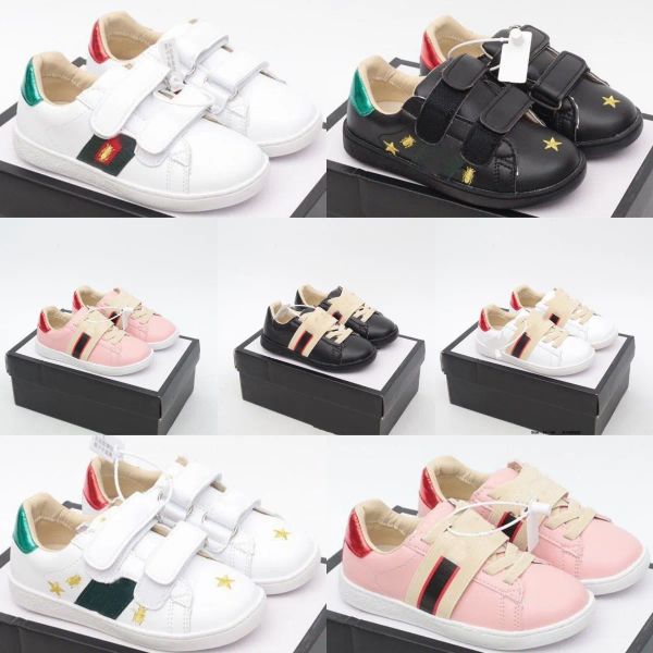 Scarpe per bambini Designer casual Ape allenatori per bambini per bambini Big Kid sneaker neonati ragazze ragazzi bambini bambini bianco rosa verde lussuoso BR