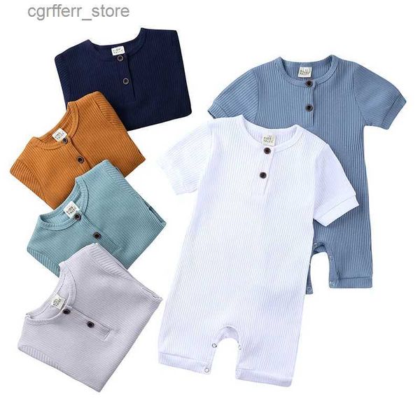 Rompers Baby Boys Clothes Girl Summer da 0-24 mesi Nato tute Stuffa di pagliaccio di cotone neonato.