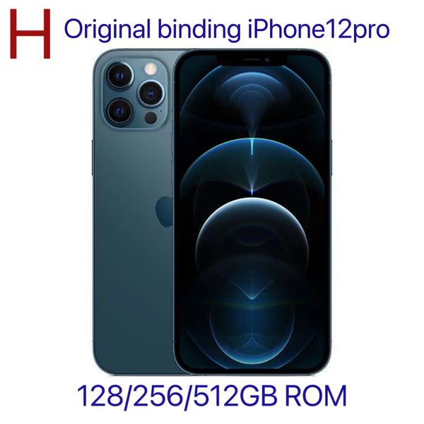 Originale sbloccato autentico iPhone 12 Pro Style Telefono 5G LTE Sbloccato in arrivo con 12 Pro Box Sealed 6G RAM da 256 GB Smartphone OLED ROM con batteria al 100% di vita