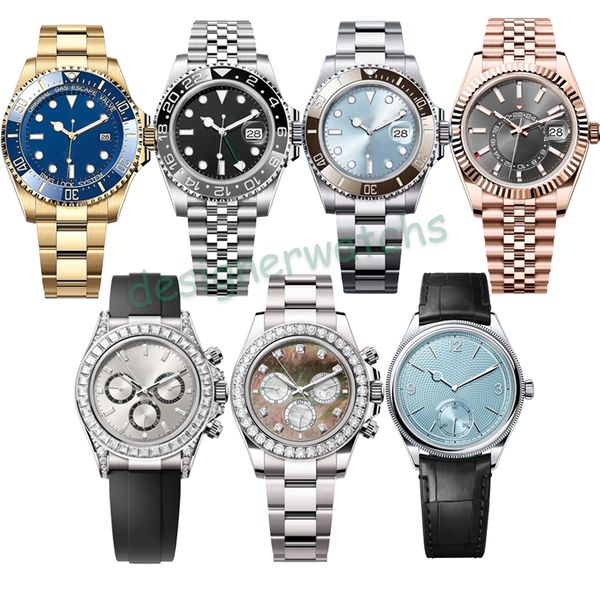 2024 Novos homens assistir designer de luxo assistir anel de cerâmica mecânica automática de alta qualidade Relógio luminoso Montre de Luxe Menwatch Montre Rellojes Orologio di Lusso