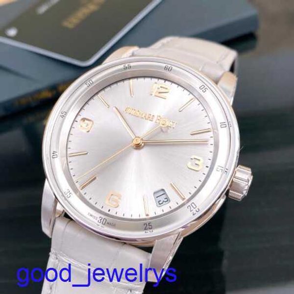 AP Brand Brand Watch Code 11.59 серия 15210CR Platinum Mens Fashion Leisure Business Mechanical Watch