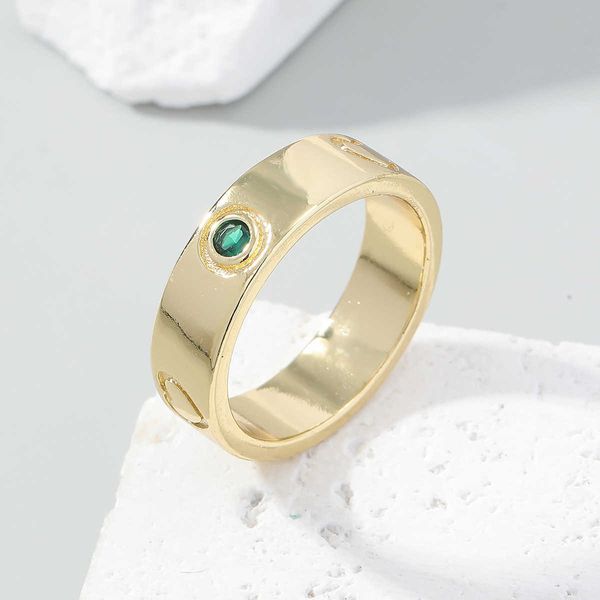 Cartão artesanal de venda quente em casa com diamante embutido amor ringue feminino anel personalizado e moderno anel