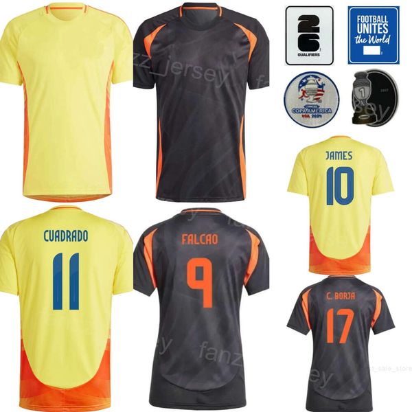 2024-25 Nationalmannschaft Columbia 11 Arias Soccer Jersey Man Copa America 21 Munoz 9 Cordoba 23 Asprilla 2 Cuesta 3 Lucumi 10 Rodriguez 10 James Football Shirt Kits