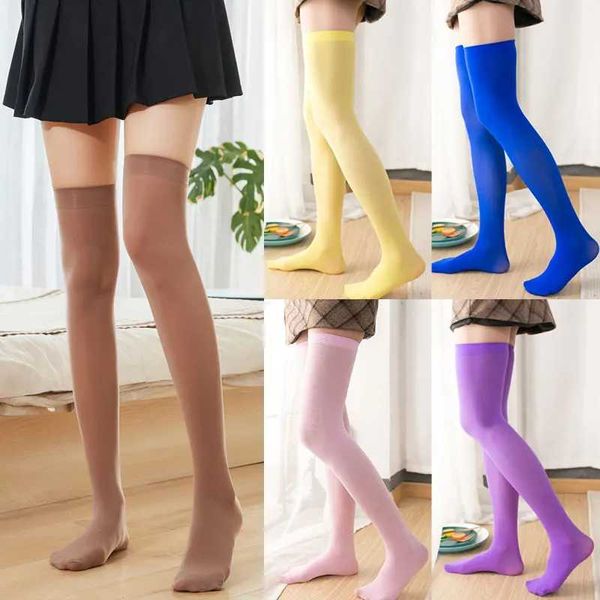 Sexy Socken Frauen Girls Fashion School Schüler Lolita Socken sexy Oberschenkel hohe Strümpfe über Knie Oberschenkel hoher elastischer sexy Strumpf Schwarz/Weiß 240416