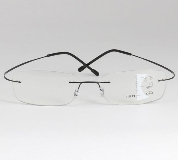 Óculos sem moldura moldura sem aro Multifocus Reading Glass para homens homens Presbitapicypypys Manífier Old Man8017352