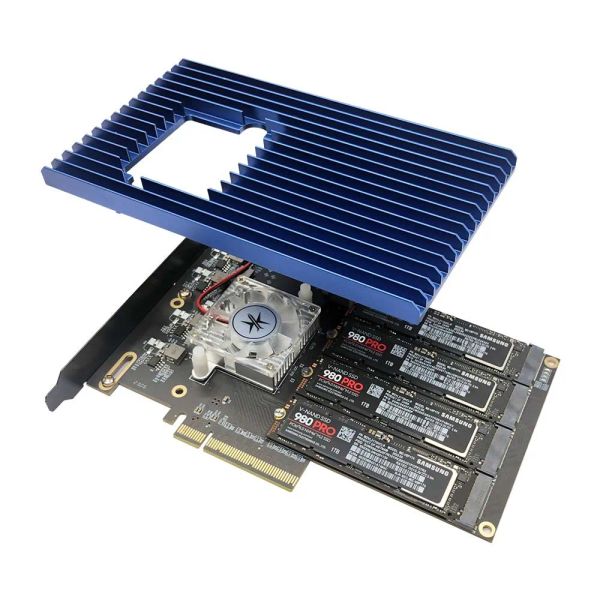 Карты konyead pcie to m.2 nvme ssd 4 Soft Raid Array Card Card Free Driver Asm2824