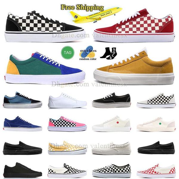 scarpe da spedizione gratuite Sneaker Sneaker vecchie scarpe skool furgone da skateboard per maschile tela da donna gallieveri scarpe neri piatto bianco-formati casual di lusso addestratori di lusso casual