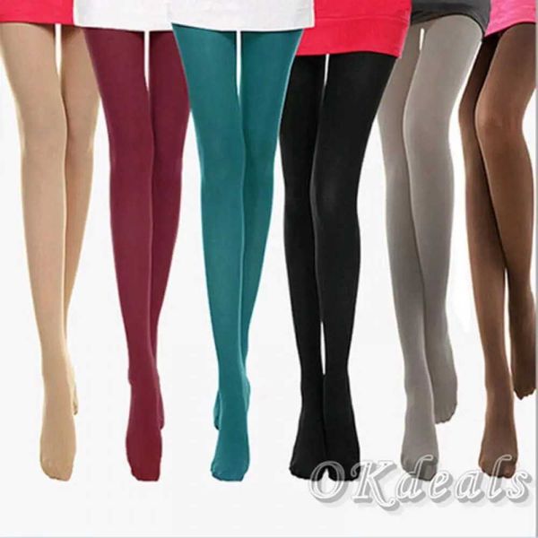 Meias sexy Autumn Winter Leggings Sexy Black Classic 120d Leggings Mulheres de alta elasticidade Oppaque Pantyhose meias espessas sem costura 240416