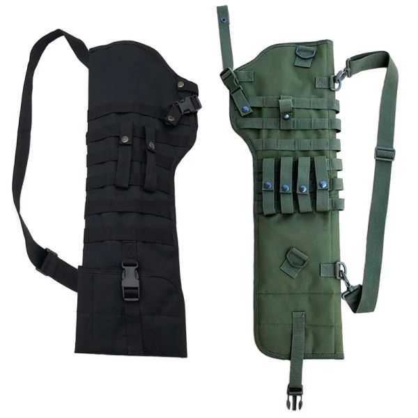 Mochilas Tactical Militar Tactical Dual Rifle Shot Saco Bainhas Pistola Carrega Carrega Backpack Airsoft Gun Holster Pouca Molle Bag Molle Bag