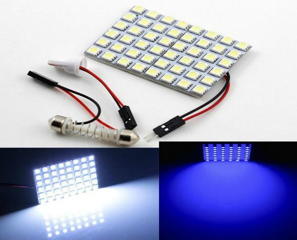 20pcs T10 48SMD 5050 48 LED Light Panel Feston Dome Dome Interior Lampe Light Panel 12V mit BA9S T10 Adapter9892176