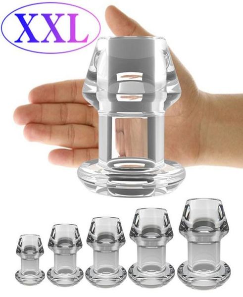 Massage hollow butt plug com inserir anal plugtunnelty enorme especulum ânus dilatador sm enema sexo brinks3366272