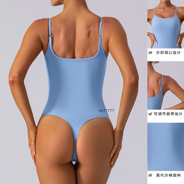 Designer ativo conjunta lindas costas Sexy Suspender como um macacão de fitness de base com um traje de Yoga Triângulo de Triângulo Nude