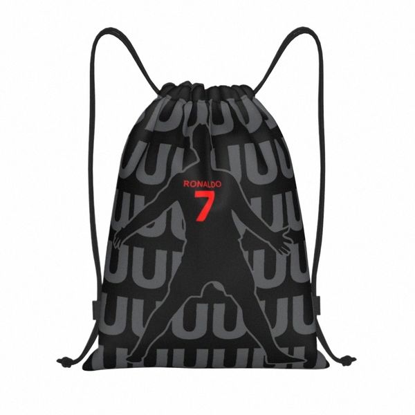 futebol 7 Raldo Bolsas de Backpack de Backpack de Futebol Sackpack Fãs de futebol Bolsa de cordas para exercícios B7by#