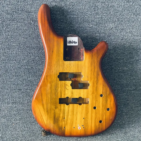 Bitmemiş Elektrik Bass Vücut Masif ahşap PJB Pikapları Aktif Model DIY Gitar parçalarını yüzey hasarları ve çatlaklarla değiştirin