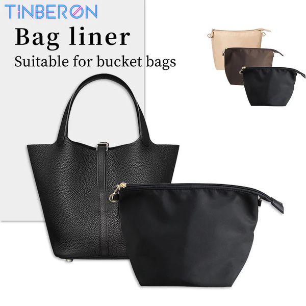 Tasche im Bag Tinberon Innerer Beutel Make -up Aufbewahrung Beutel organisieren Beutel Einsatz für Gemüsekorb Eimer Beutel Nylon Kosmetikbeutel 240412