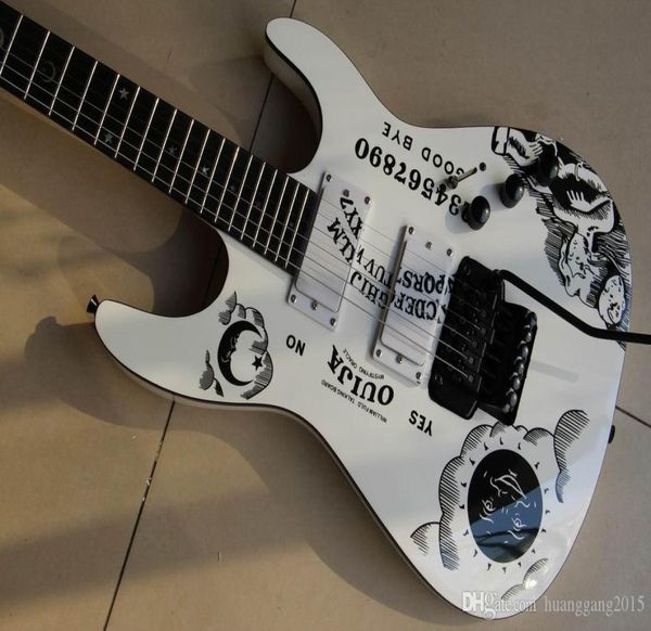 Guitarra elétrica totalmente nova Espkh2 kirk hammett Ouija pescoço de uma peça em branco 1202186222378