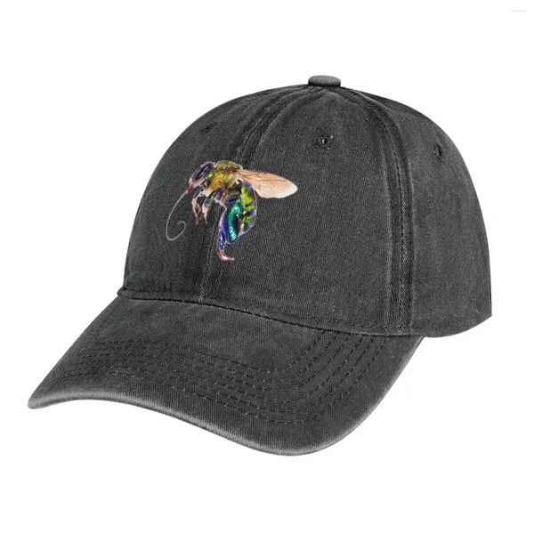 BERETS Yellow Orchid Bee (Euglossa Champions) Cowboy Hat Golf Military Tactical Cap Ladies Men's Men's