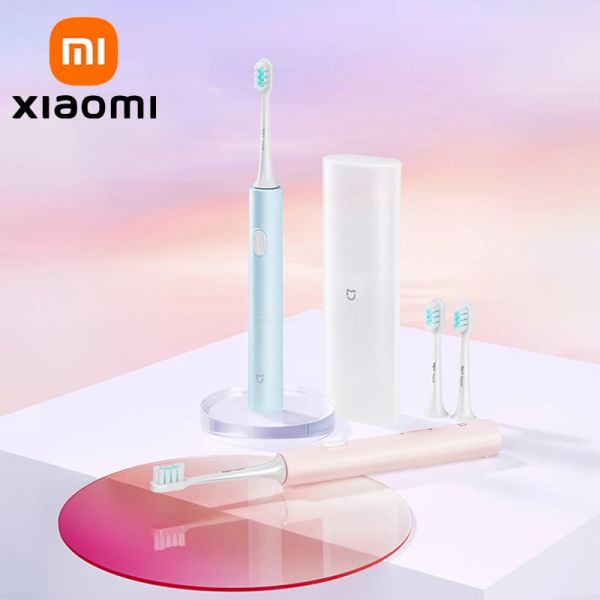 Produkte Xiaomi Mijia Sonic Electric Zahnbürste T200C USB wiederaufladbare Zähne Aufweiungen von Ultraschall Zahnbürsten IPX7 25 Tage Akkulaufzeit