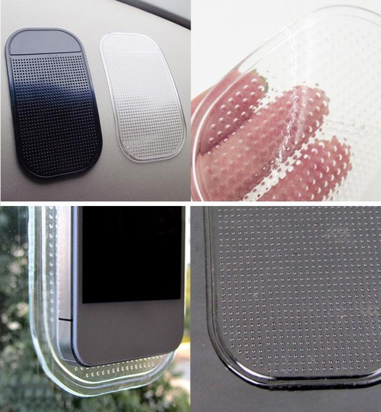 10pcs Car não -lip 137cm Antislip Storage Pads Auto Sticky Silicone Mat Interior Goods para celular GPS MP3 Substituível9148458