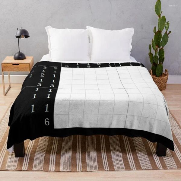 Coperte bridler nonogramma hanjie piccross griddler piccross puzzle halloween ciglia a letto lancio coperta