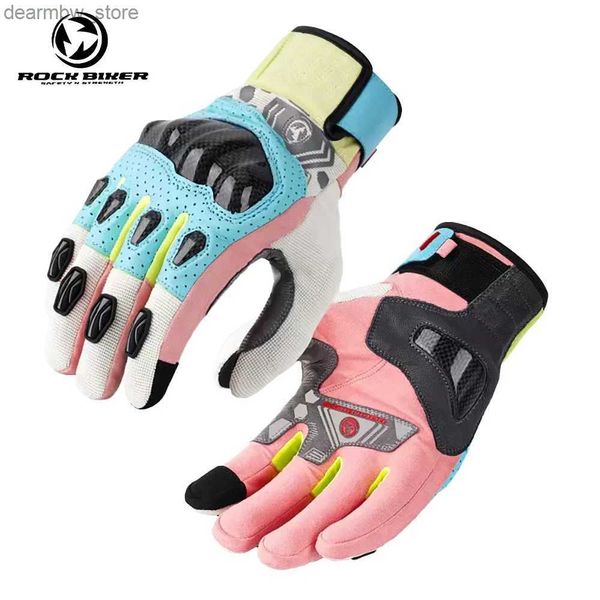 Guanti ciclistici Summer Motorcyc Guves Men Women Motocross Racing Guves Full Finger Protective Sports Touch Screen Glove L48 L48
