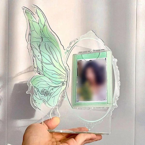 Рамки для 3-дюймовой oTathable акриловой рамы Standee Butterfly Potcard Diy Хранение подставки для дисплея рабочего стола