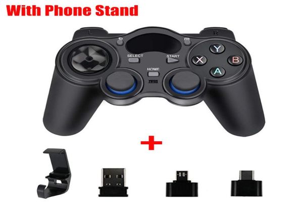 24 G Контроллер Gamepad Android беспроводной джойстик Joypad с OTG Converter для телефона PS3SMART для планшетного ПК Smart TV Box6272782