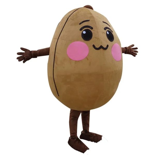 2024 Hot Sales Potato Mascot Costume Terno de Halloween Party Game vestido de traje Halloween News News