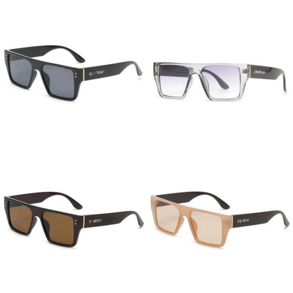 Mode von Sonnenbrille Square Frame Herren Frauen Luxus trendige Marke Offs Sun Gläses Street Street Hip-Hop Glasse Punk Uv400 Brille Arrow x Sonnenbrille Effv
