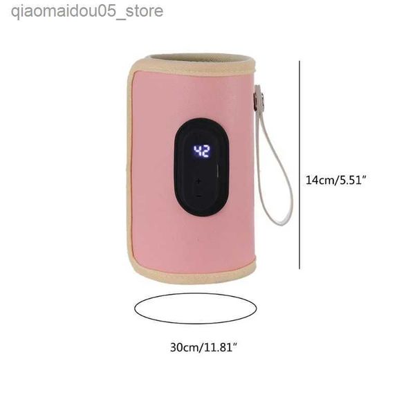 Şişe Isıtıcılar Sterilizatörler# Hemşirelik Şişe Isıtıcı USB Şarj Isıtma Kılıf Sütü 20 Sıcaklık Ayarlanabilir Yalıtılmış Torba Q240417