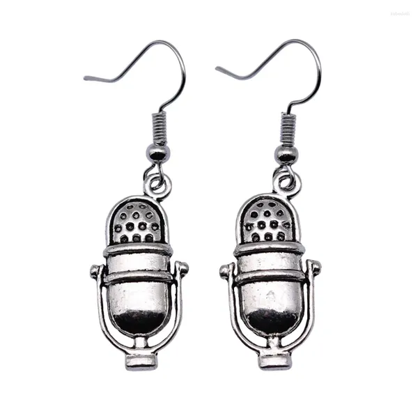 Серьги 1PAIR Microphone Vintage Car Accessesies Jewellery Supplies Sisters в размере крючка 18x19 мм