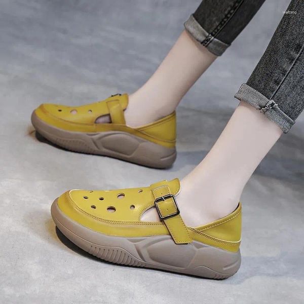 Sandals Platform Shoes women retro выпал римские лето в 2024 году женщина с толстыми прилезающими сандалиями de mujer