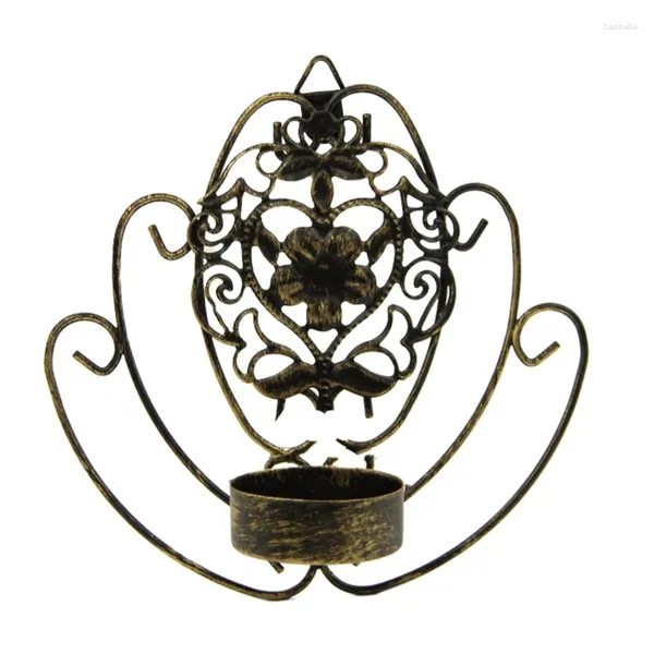 Titulares de vela Sconce Decoração de parede Montou arandelas de suporte para sala de jantar Decoração em casa