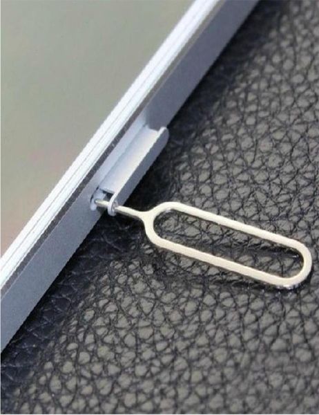 Ferramenta de chave de alfinete para removedor de bandeja de cartão SIM integral para iPad iPhone 4 5 6 7 Plus para telefones celulares 2000pcslot DHL6330007