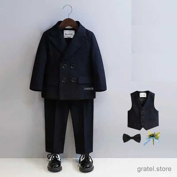 Anzüge Kinder 1 Jahr schwarzes Geburtstagskleid Baby Jungen Schöne Fotografie Anzug Kinder Hochzeitsleistung Klavierparty Blazer Tuxedo Kee