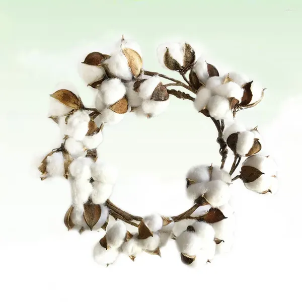 Flores decorativas Grúcar de algodão decoração de natal Decoração de grinaldas de cor de decoração Decorar