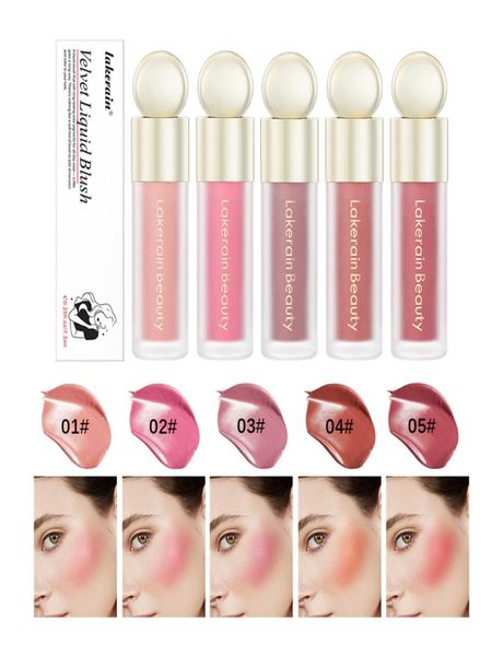 Lakerain Liquid Blush Face Makeup Velvet Blush Cream Beauty Longlasting Водонепроницаемый натуральный оттенок кожи Увлажняющий румяна Glo7075335