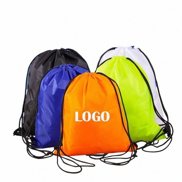 kostenlos das Bild / Logo / Name The Draw String Bag Frauen Männer Kausale Rucksack Reisetaschen Sporttasche U3S6# anpassen