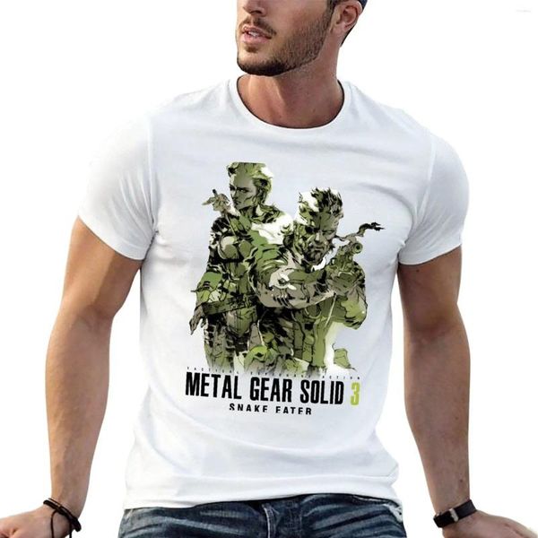 Мужские майки Tops MGS 3 - Металлическая шестерня сплошная змея положительная футболка негабаритная футболка мужская рубашка