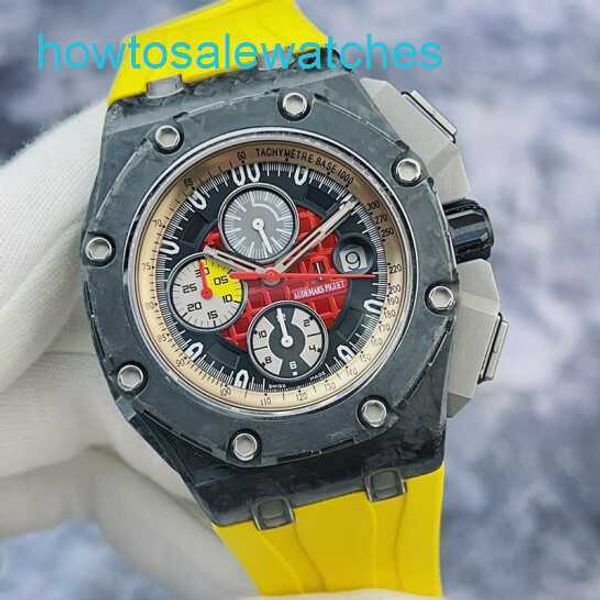 Orologio da polso per leisure AP Royal Oak Offshore Serie 26290IO Same Orologio da uomo meccanico automatico in metallo meccanico forgiato