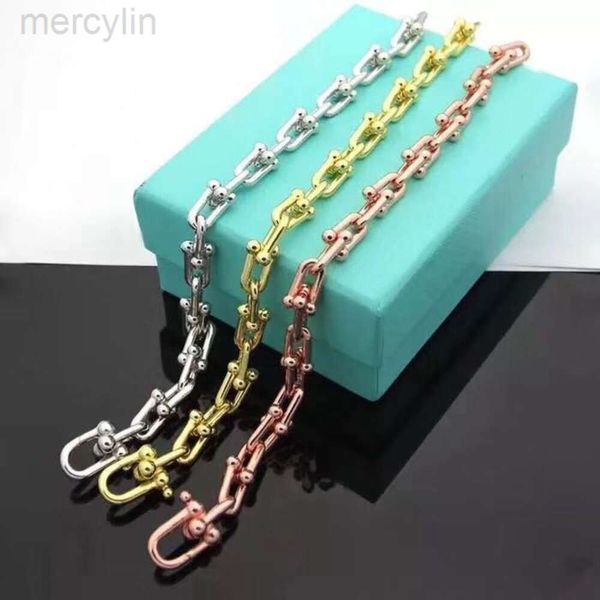 Desginer Tiffanybracelet Tiffanie Tiffanyjewelry Kore ile düşük fiyatlı mücevherler 18k altın titanyum çelik kadınlar talı klasik arka şekilli bilezik