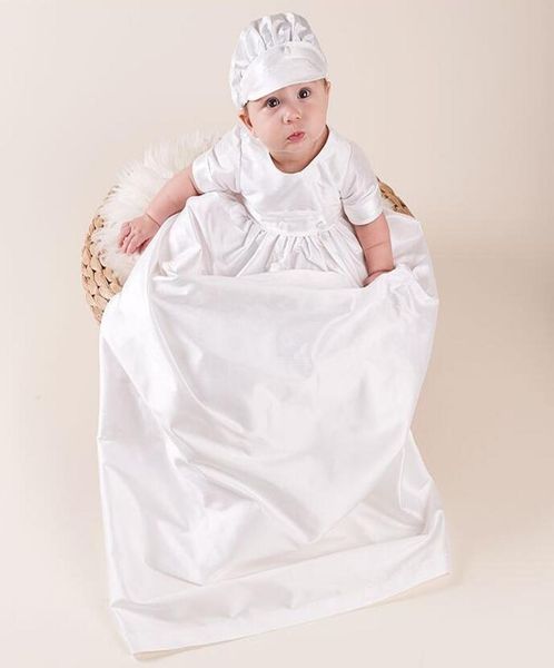 Baby Jungen 2 Stück Taufe -Outfit weiße Taufe Taufanzug Neugeborene Baumwollkleidung Set weiße Scheck7174962